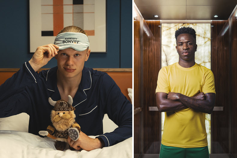 Behind the Scenes: Football Icons Haaland and Vinícius Jr. Power Marriott Bonvoy and Visa’s New “For Fans, Everywhere” Campaign